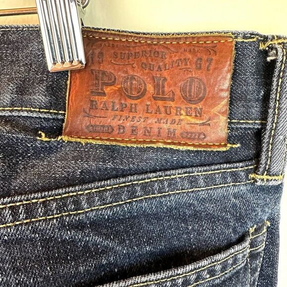 Polo Ralph Lauren Dark Wash Denim Jeans Men’s 36 (38)‎ x 32 Read - Picture 1 of 12